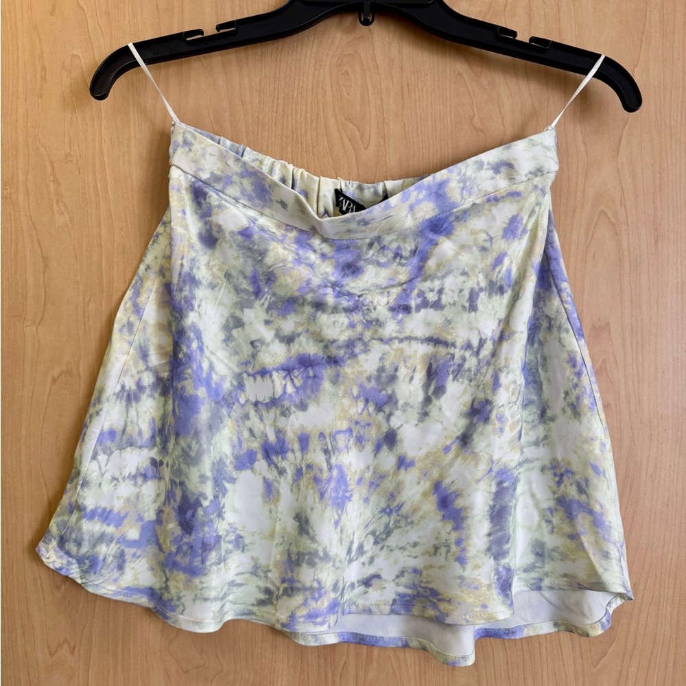 Zara Tie-Dye Lycra Skirt